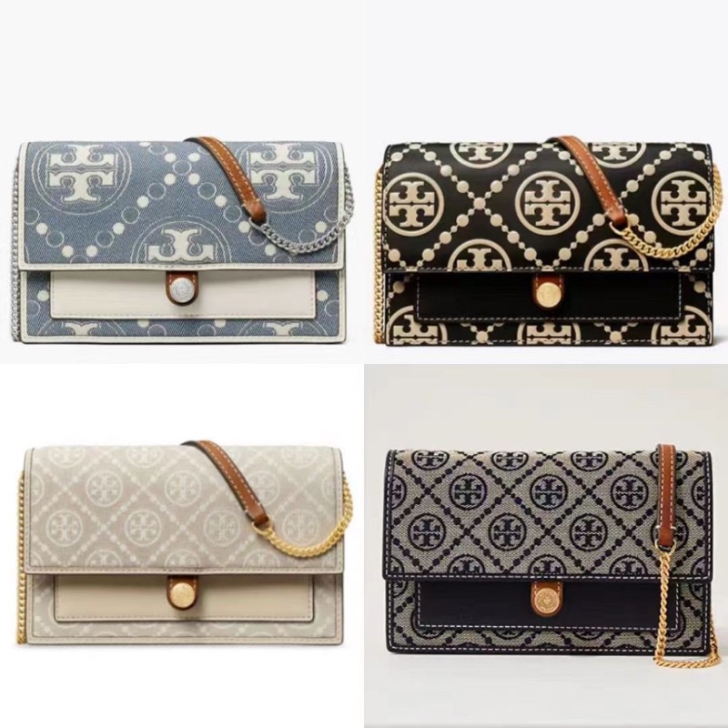 Tory Burch Old Flower Series Organ Bag Diagonal Straddle TB 150460 149061 Tas Vs