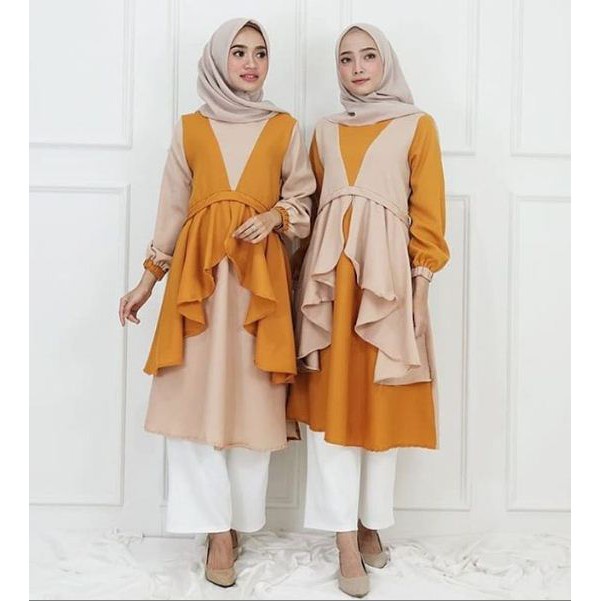 Rifana Tunik / Atasan Wanita Terbaru Baju Lebaran Atasan Tunik Atasan Murah Atasan Muslim Kekinian P