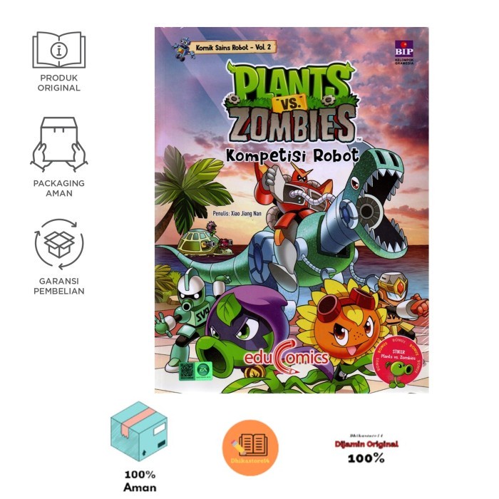 Educomics Plants vs Zombies Komik Sains Robot: Kompetisi Robot (2)