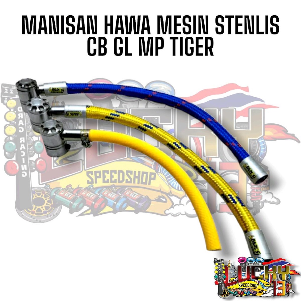 Manisan Hawa Mesin Stenlis Selang Hawa Mesin Racing Herex Sleep engine CB GL Mp Tiger Satria Fu