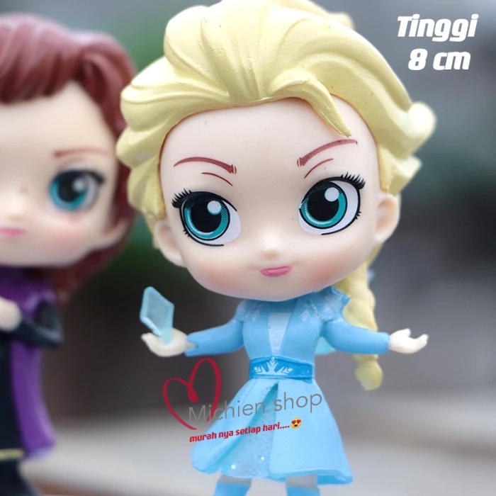 FIGURE FROZEN 2 CHIBI ELSA ANNA OLAF ISI 4PCS