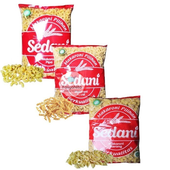 

Sedani Makaroni 1kg Macaroni Spiral Kerang Pipa - FasyAnita Mart Denpasar