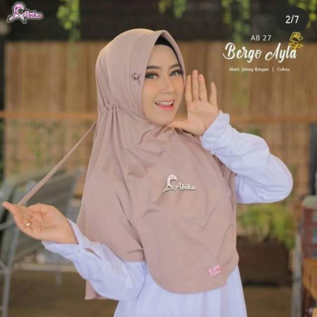 BERGO AYLA SERUT | HIJAB INSTAN | BERGO SERUT - ABIKA