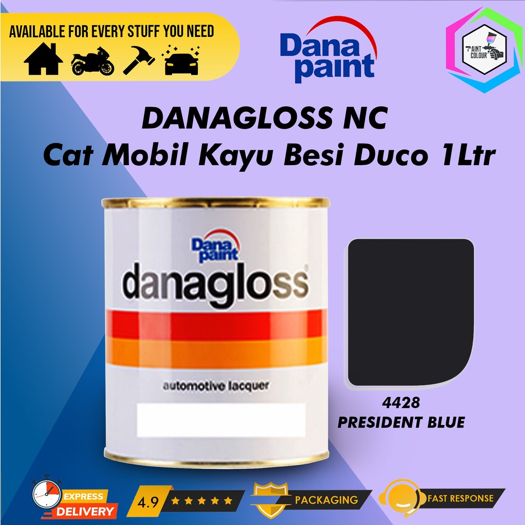 DANAGLOSS NC 4412 MIDNIGHT BLUE - Cat Mobil Kayu Besi Duco