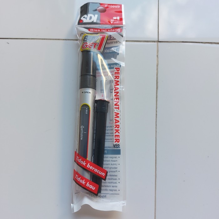

Spidol Permanen SDI Hitam Beli 1 Gratis 1 Refill
