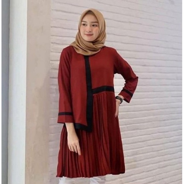 Laluna Tunik / Atasan Wanita Terbaru Baju Lebaran Atasan Tunik Atasan Murah Atasan Muslim Kekinian P