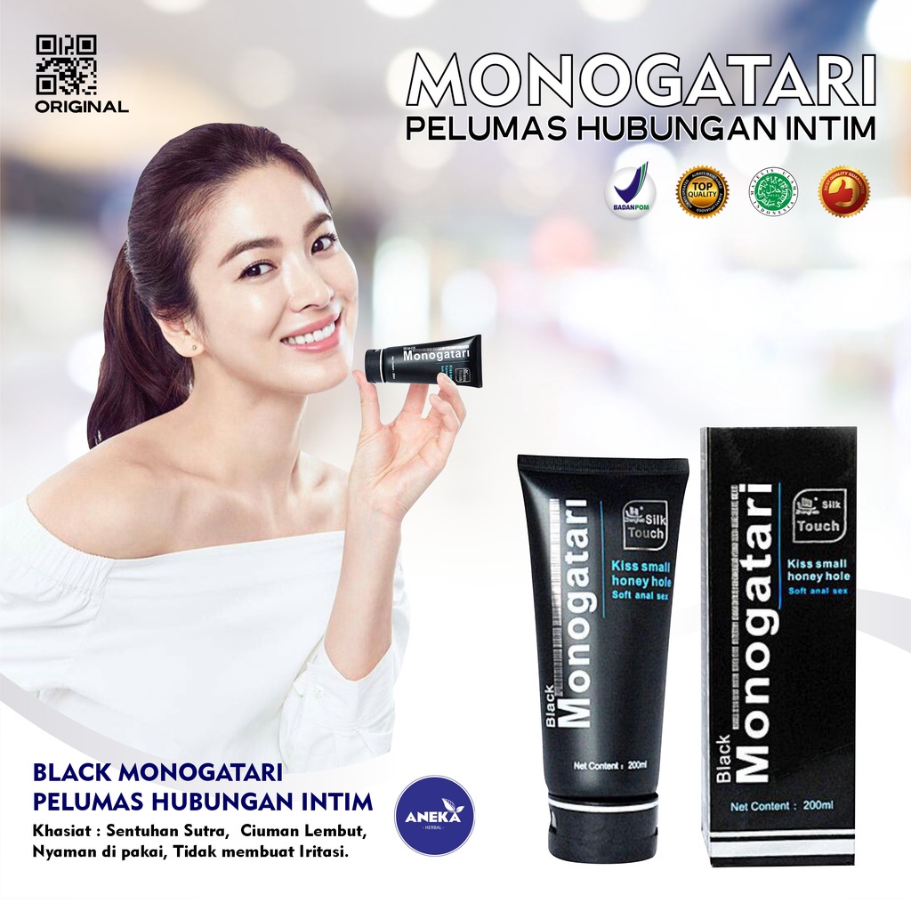 MONOGATARI 200ml - Pelumas Sex 200ml / Sutra Pelumas Hubungan Intim / Pelumas Wanita / Pelumas Kelam
