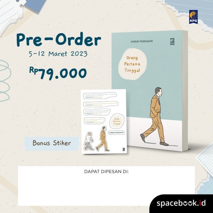 Buku ORANG PERTAMA TUNGGAL