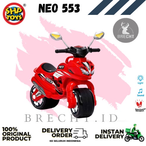 Motor Dorong Mainan Anak SHP Neo 553 - 553 Merah