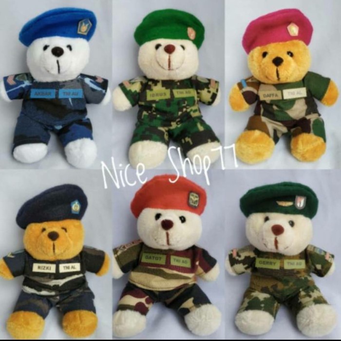 Boneka Profesi TNI / boneka Tentara ABRI - Kotak Mika