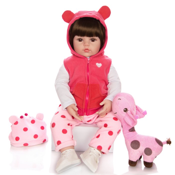 Boneka Bayi bayian Mainan anak Mainan Baby Doll Reborn bahan silikon
