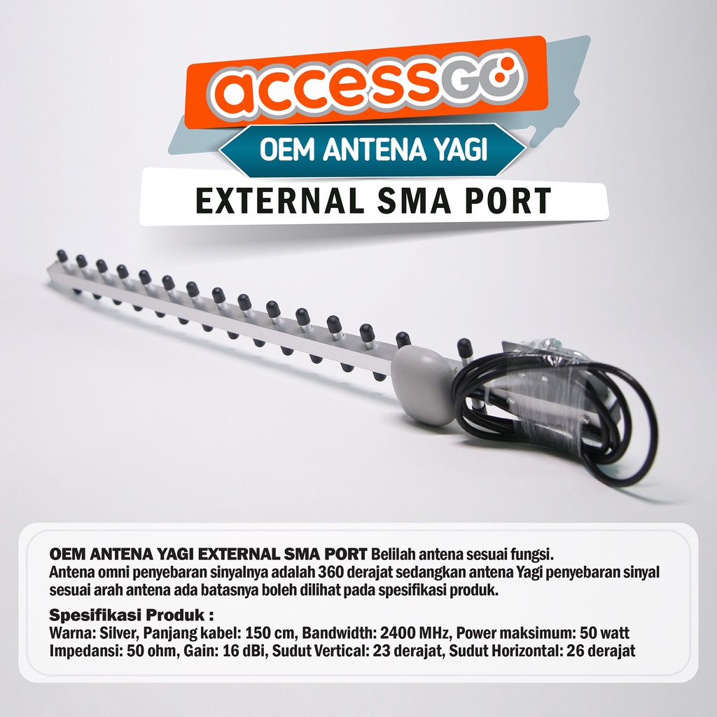 AccessGo Oem Antena Yagi External Sma Port