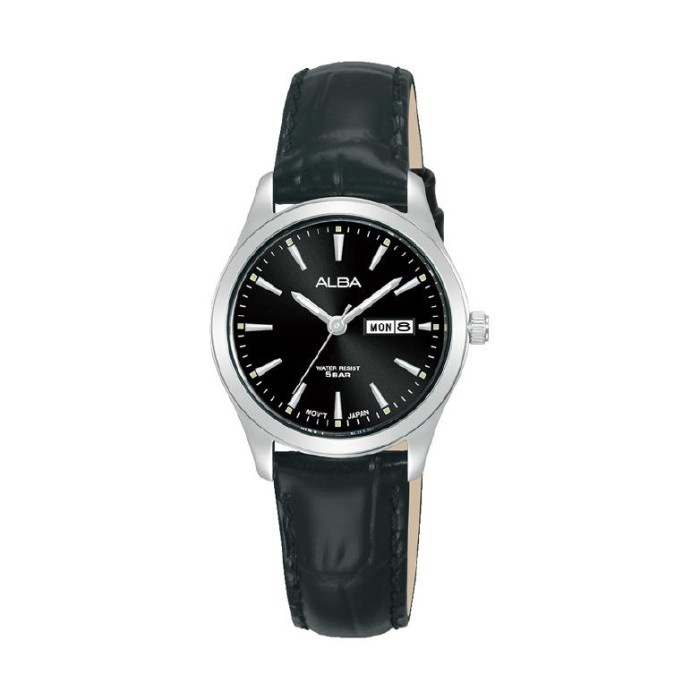 Original 100% JAM TANGAN WANITA KULIT ALBA AN8091  AN8091X1 Garansi Resmi 1 Tahun