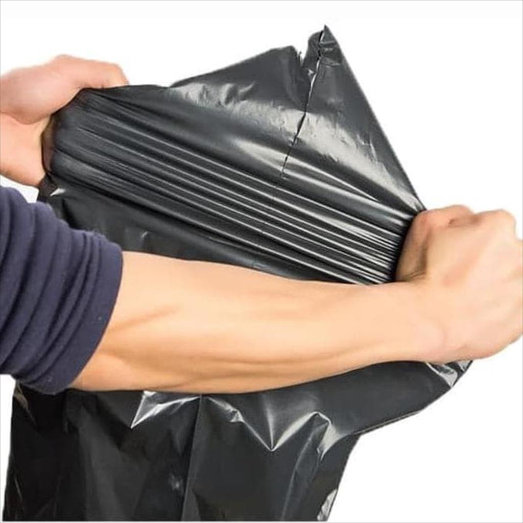 

RB Plastik Polymailer Hitam 25 x 32 cm isi 100 pcs Packing Online Shop Kantong Lem Seal Amplop