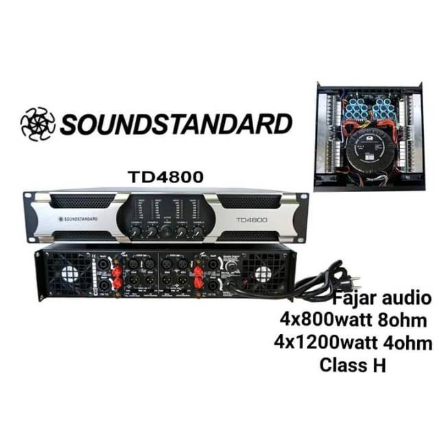 Power Soundstandard 4 Chanel Td4800 / Td 4800