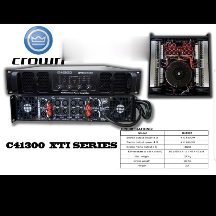 POWER CROWN C41300 XTI / C 413000 SERIES 4 CHANNEL 4 X 1300 WATT