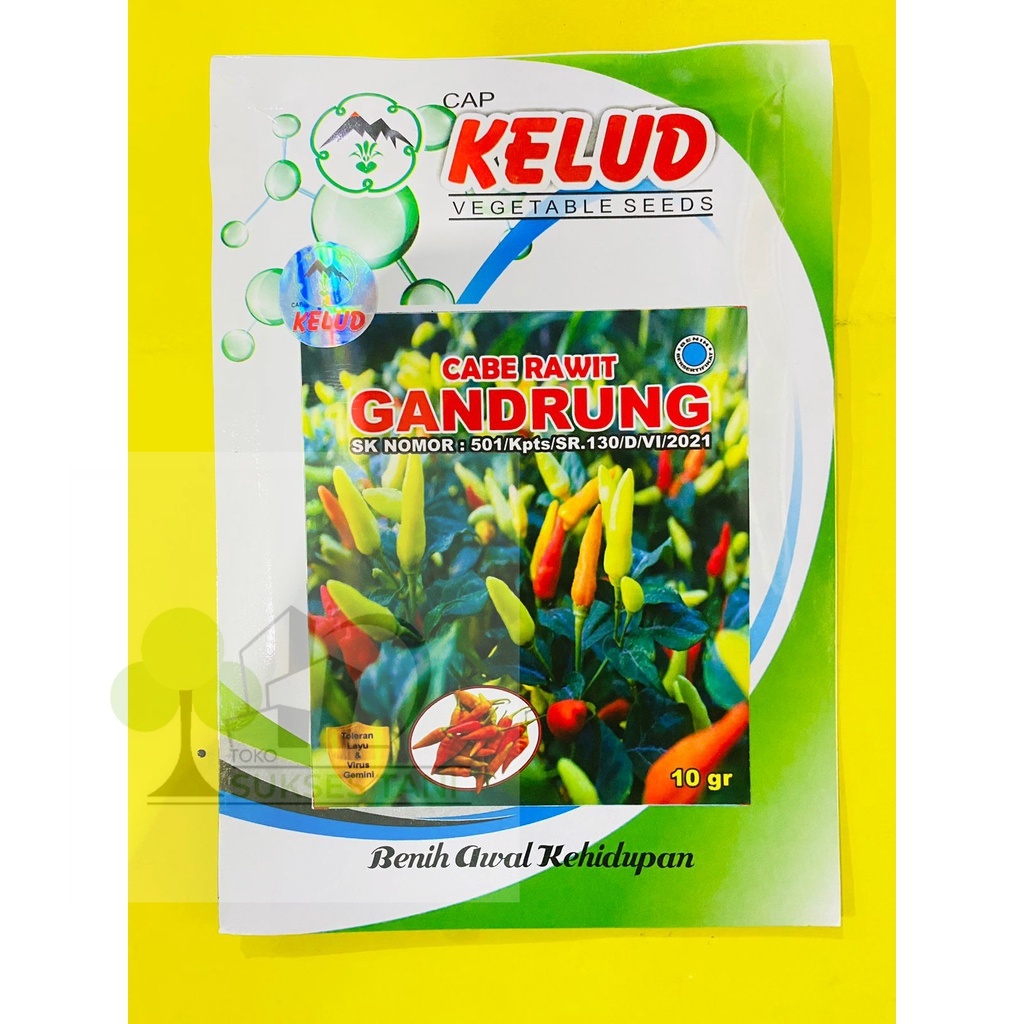 PROMO BENIH CABE RAWIT GANDRUNG CAP KELUD TOLERAN LAYU & VIRUS GEMINI.ISI 10GRAM