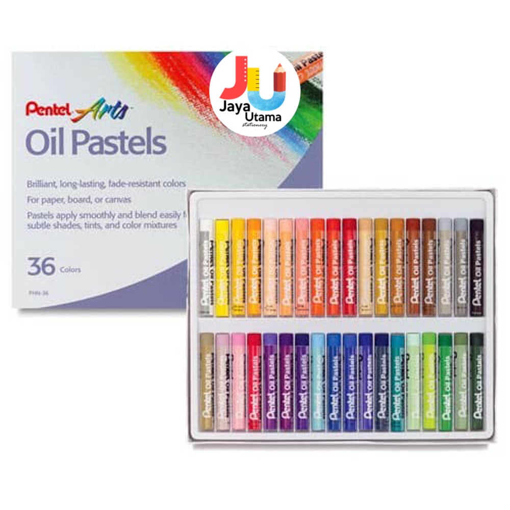 

Crayon Oil Pastel Pentel PHN-36 36 Colours Krayon Minyak Pentel Art Mewarnai SHABG