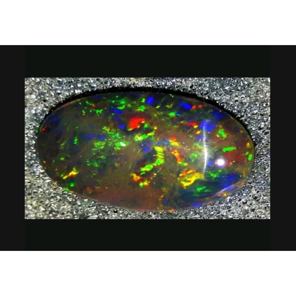 Kalimaya Banten Black Opal SOLID Kembang Josss