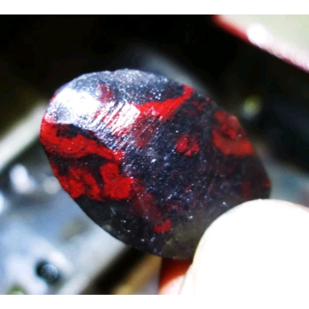 Natural badar besi merah cabe Aceh pola kasar