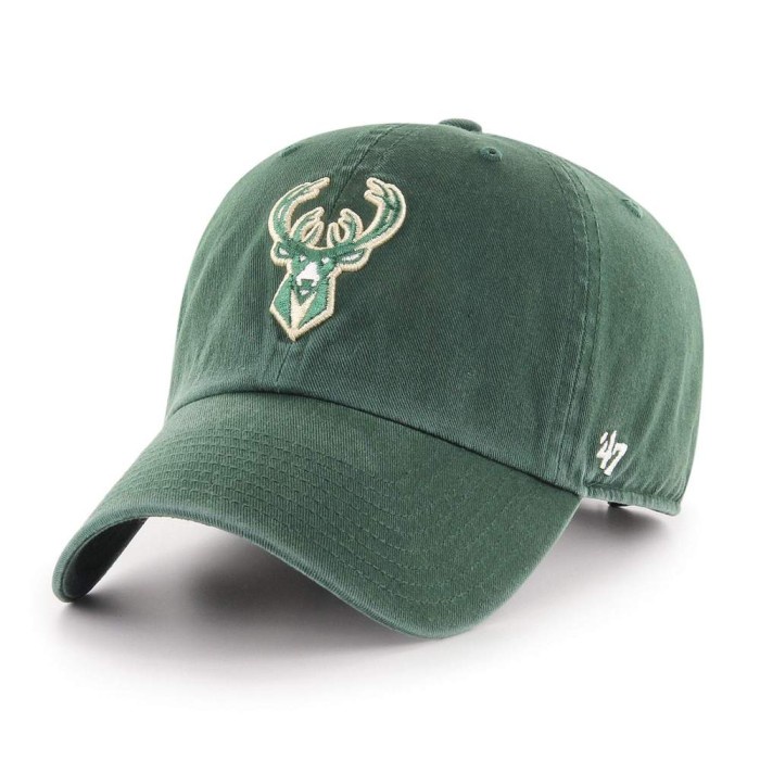 Topi Original 47 Brand Clean Up Milwaukee Bucks Green - Not New Era