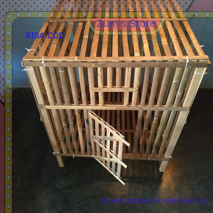 terlaris kandang ayam bambu Kurung Bambu siap pakai