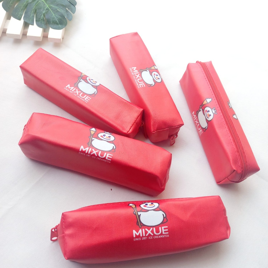 

Pouch Tempat Pensil Mixue Mini Kotak Pensil Lucu Motif Mixue