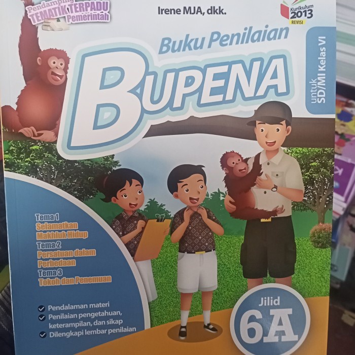 buku bupena kelas 6A