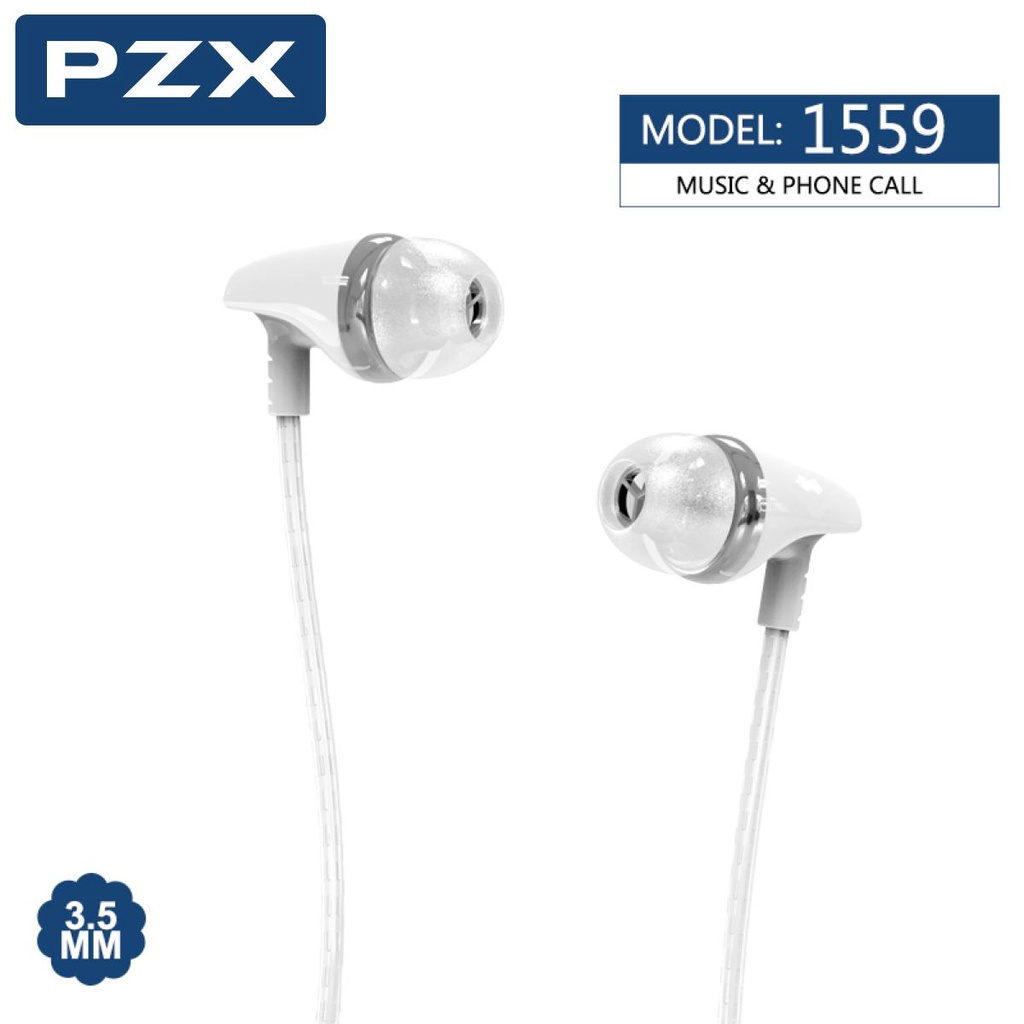Headset Earphone Kabel PZX 1559 With Microphone