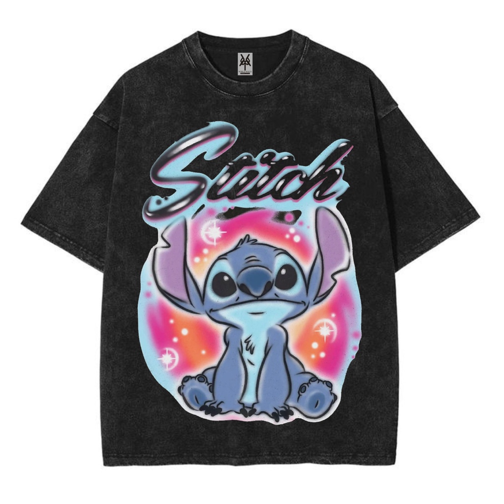Kaos oversize Stitch Disneyland washed washing vintage tee