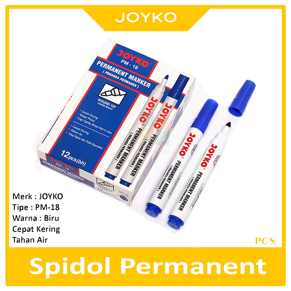 

JOYKO - Spidol Permanent Marker PM-18 - Pcs