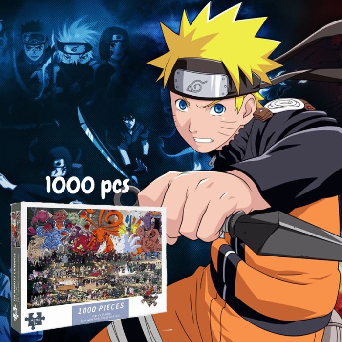 Puzzle Jigsaw naruto 1000 pcs untuk anak dan dewasa