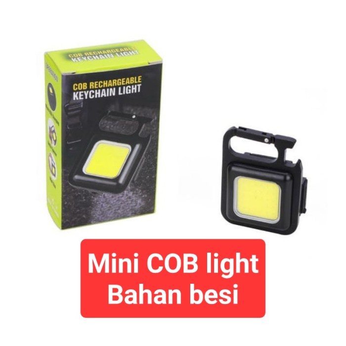 Mini COB keychain light rechargeable lampu led gantungan kunci lampu LED cas mini lampu camping emer