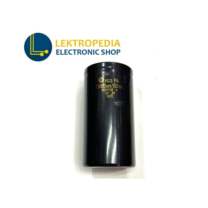 Elco 75000uf 100v HCG 75000 uf mikro 100 v volt Elko 100volt