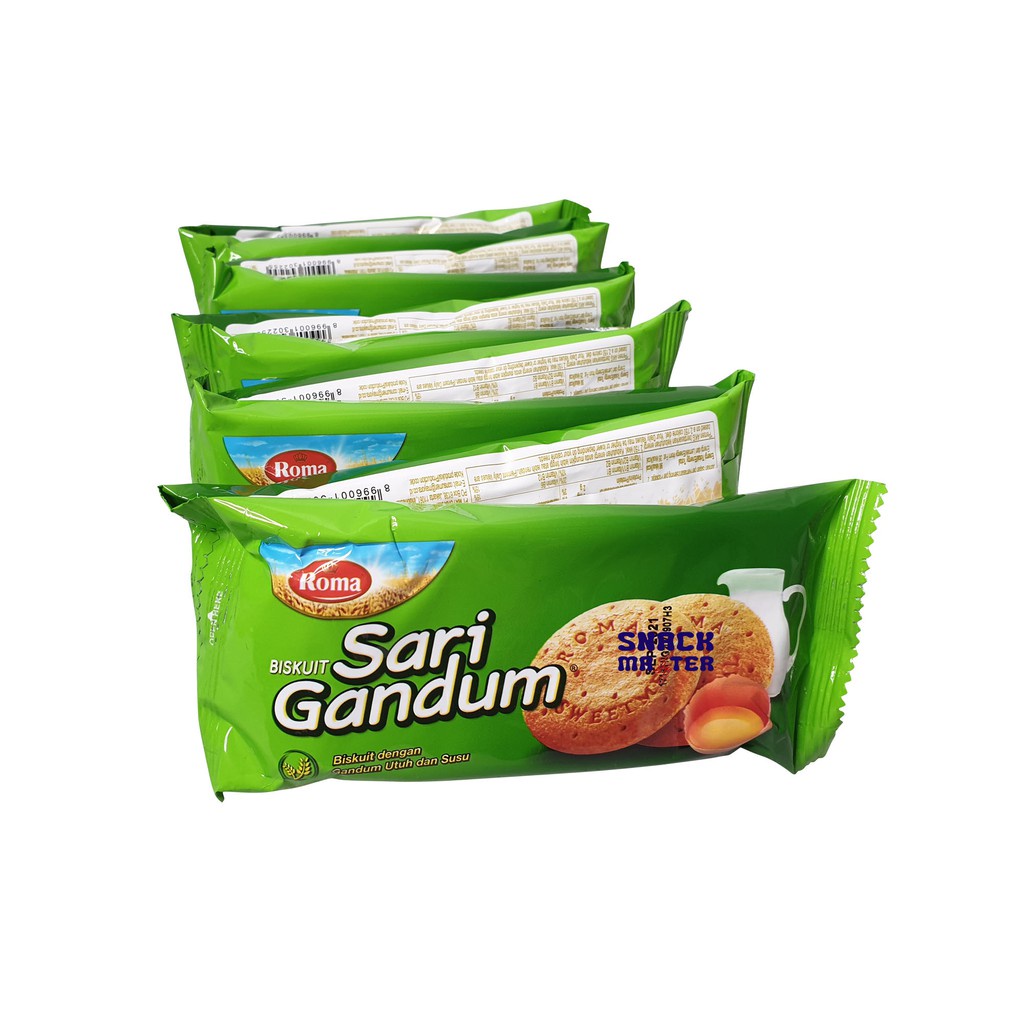 

RK60 Roma Biskuit Sari Gandum Renceng - Netto 10 bks x 39 gr