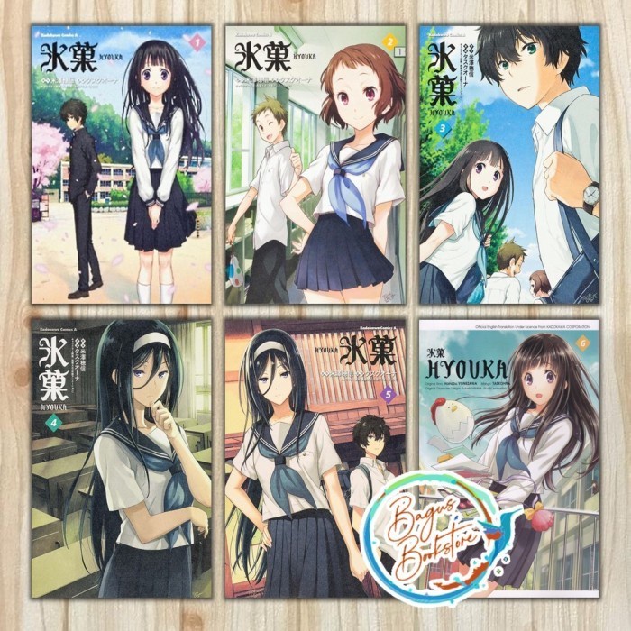 Hyouka vol. 1-6 Light Novel - Honobu Yonezawa Eng