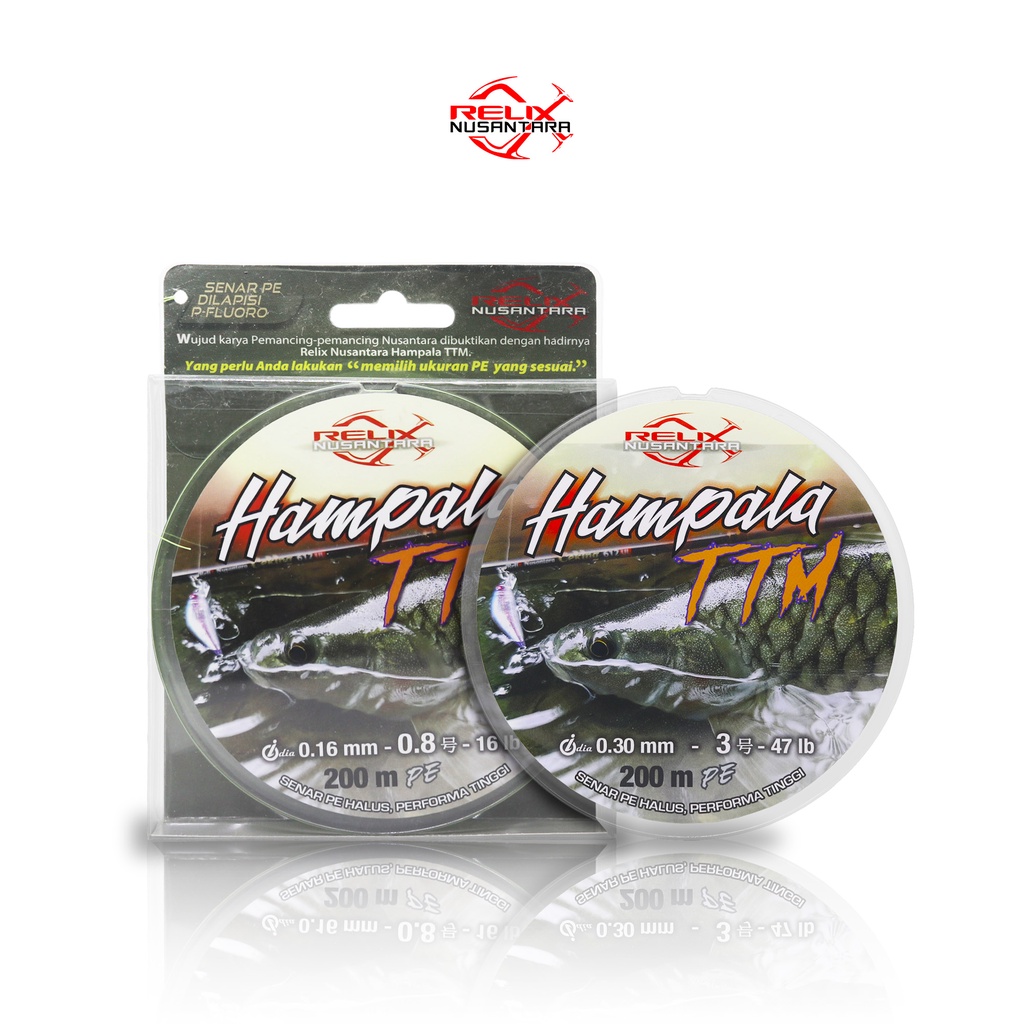 BENANG PE HAMPALA RELIX NUSANTARA  8X SENAR PE BENANG PANCING 200 METER PE 0.6 0.8 1 1.5 2 2.5 3 MUL