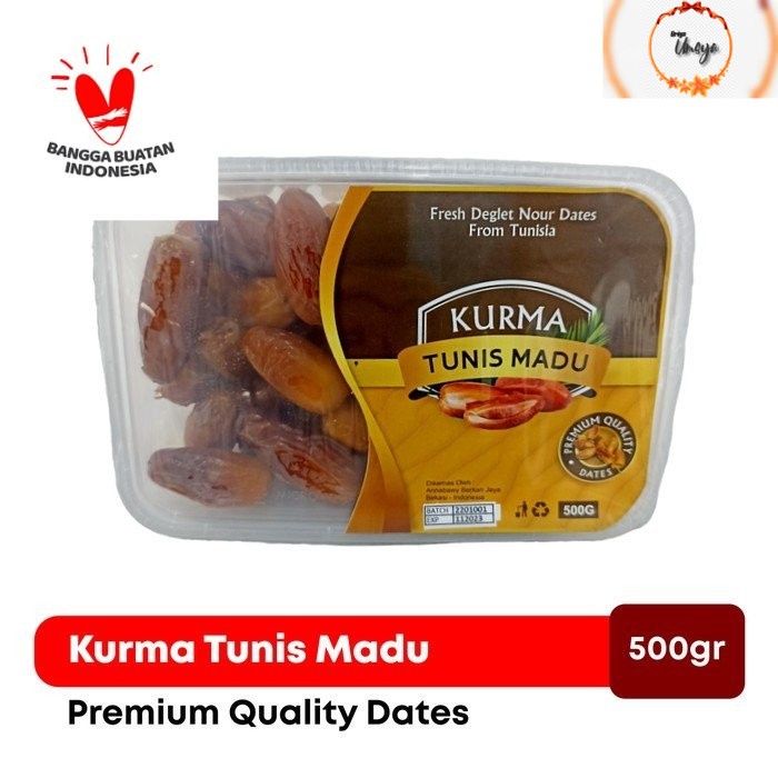 

Kurma Tunis Madu Annabawy Premium Deglet Nour Dates Original 500gr