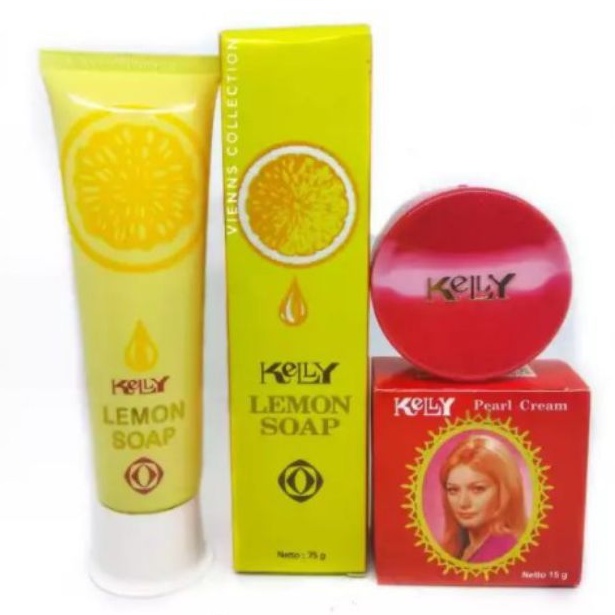 ️Kelly Pearl Cream Dan Kelly Lemon Soap Paketan Sepaket