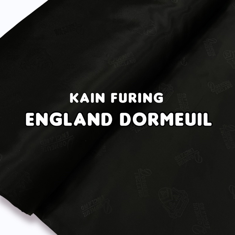 KAIN FURING DORMIL DORMEUIL ENGLAND BAHAN FURING JAS BLAZER TOPI METERAN