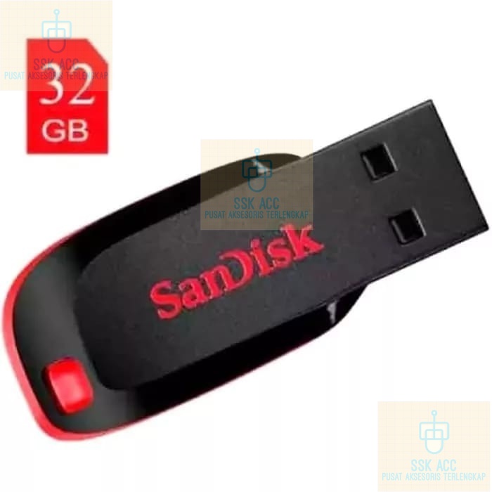 FLASH DISK SANDISK 32GB CRUZER BLADE/ORIGINALSandisk FlashDisk Cruzer Blade 32GB | USB FLASHDISK SAN