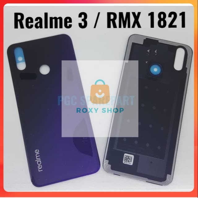 Backdoor Realme 3 / RMX1821  Tutup Baterai Casing Belakang BackCase  Ungu