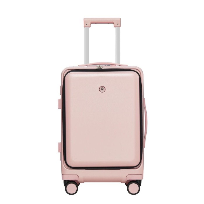 New Koper ROAMING K001 Koper Laptop 20 Inch - 24inch USB Port Kabin Bagasi - pink, 20 Inch