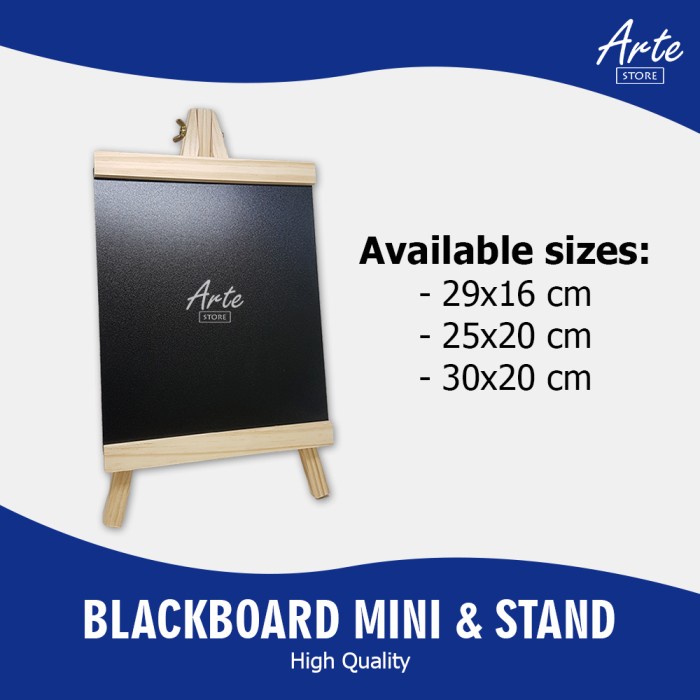 

Papan Tulis Hitam Blackboard Mini dengan Stand