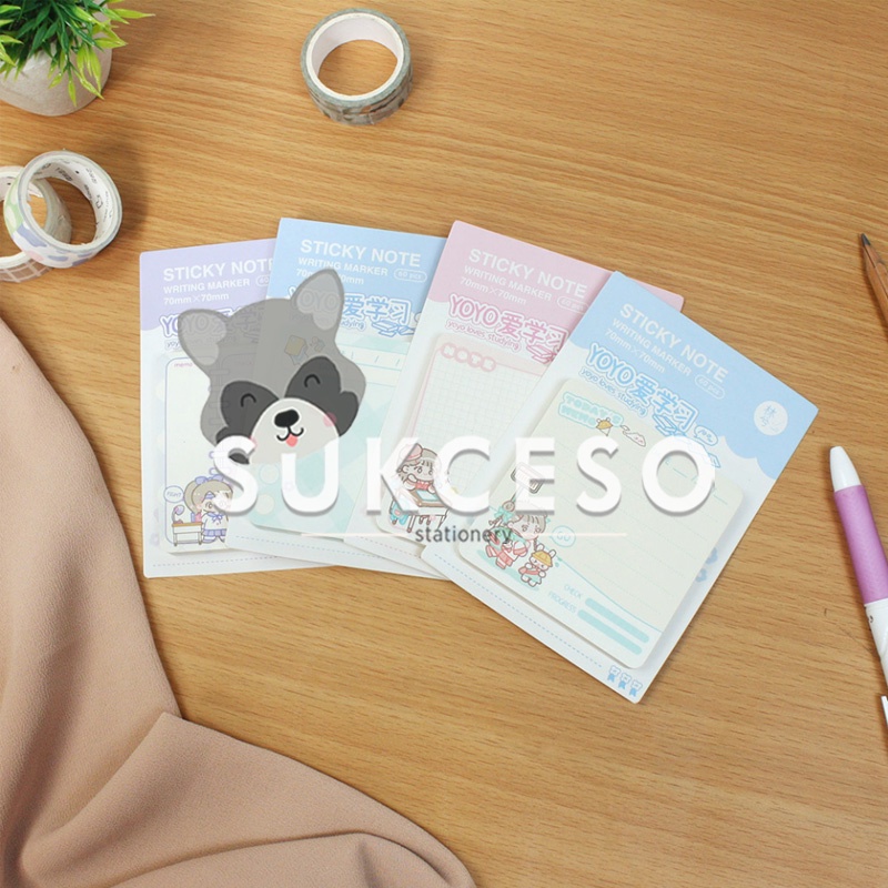 

Yoyo Loves Studying Sticky Notes / Kertas Memo Sticky Note