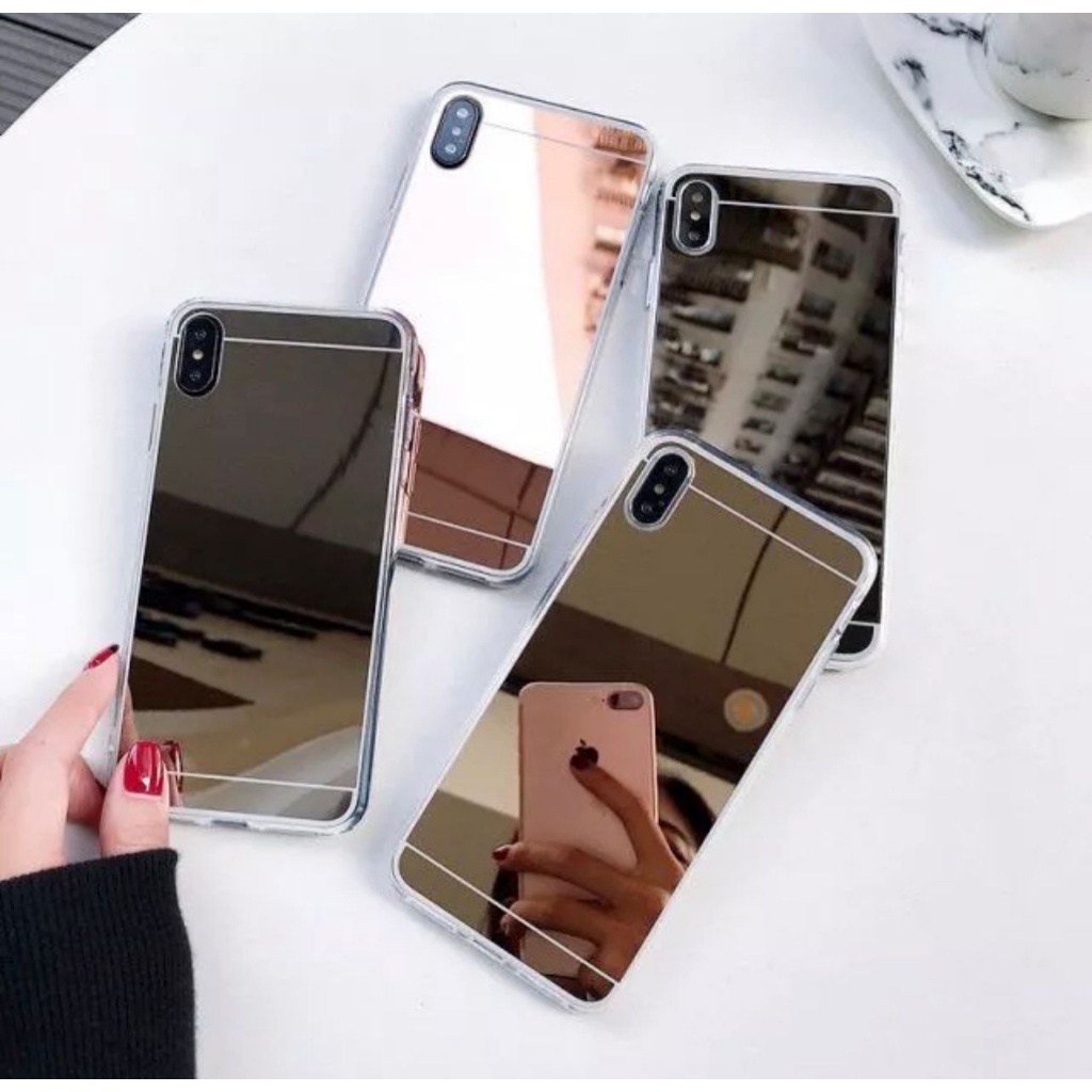 SS - MIRROR CASE OPPO A58 5G A57 4G A54 A53 A33 A52 A92 A78 5G A77S CASE TPU MIRROR