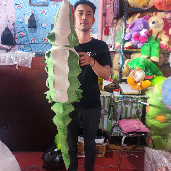 FOTO ASLI REAL PICT BONEKA HEWAN BINATANG BUAYA CROCODILE HIJAU JUMBO BESAR