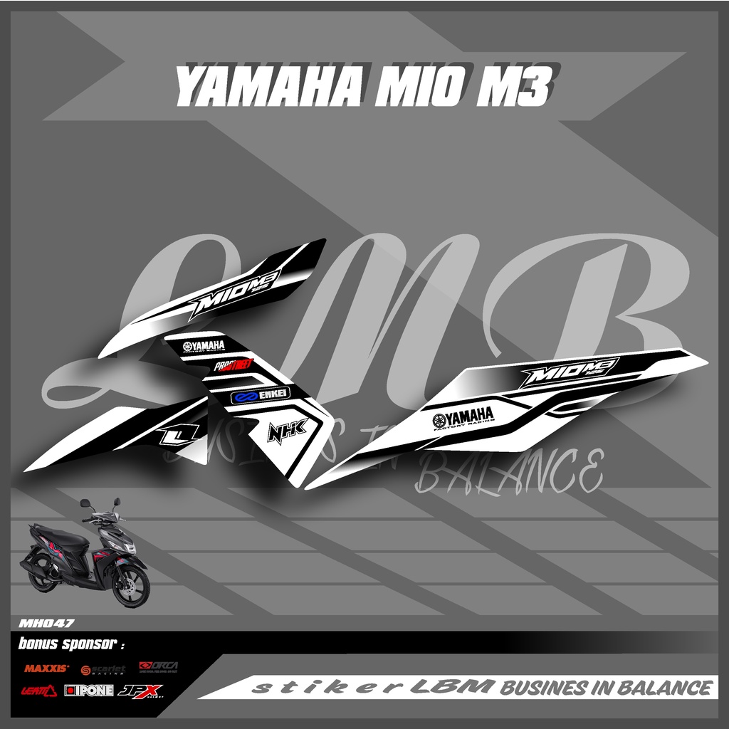 Stiker Mio M3/Z Striping Mio M3/Z Premium MOTIF Racing Stiker