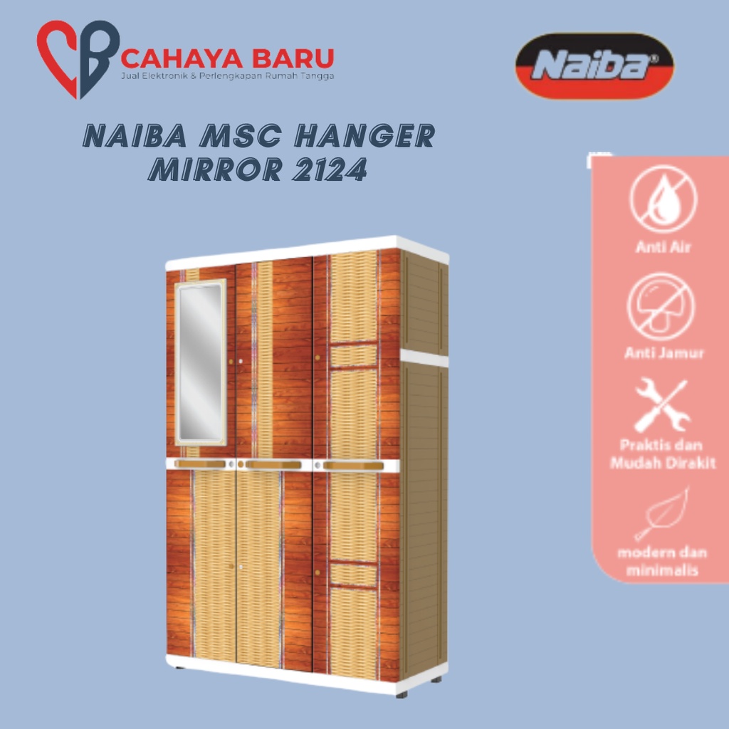 NAIBA LEMARI MSC HANGER MIRROR 2124