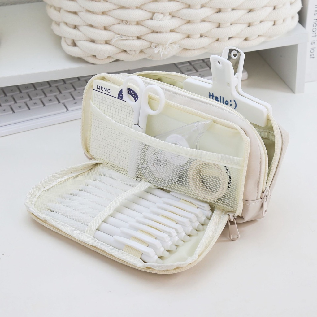 

YEN Pencil Cases Large Capacity Pencil Bag Pouch Holder Box for Girls Office Student Stationery